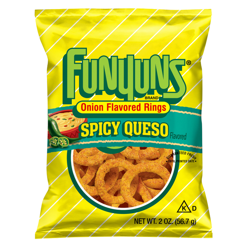 Funyuns Onion Flavored Rings Spicy Queso Flavored 2oz