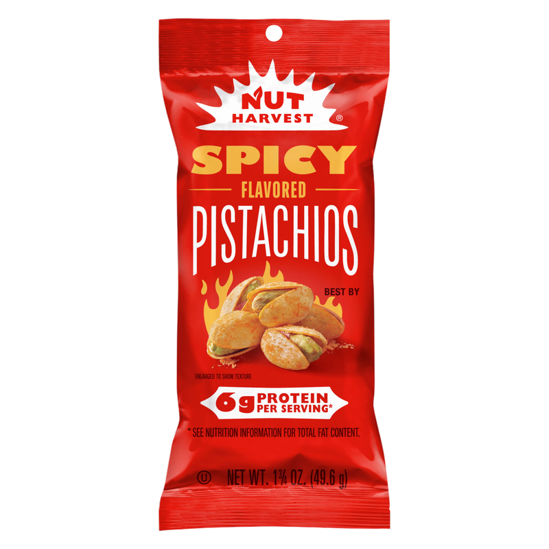 Nut Harvest Pistachios Spicy Flavored, 1.75oz