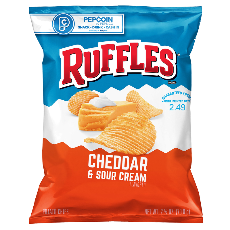 Ruffles Cheddar & Sour Cream Potato Chips 2.5oz