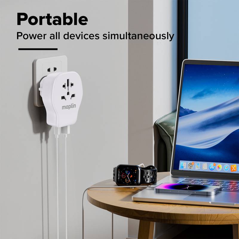 Maplin Worldwide Travel Adaptor, 1pcs