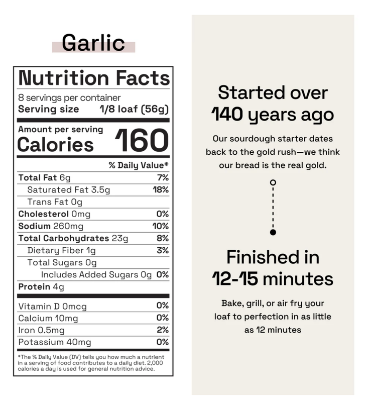 The Essential Baking Company Organic Take & Bake Garlic Bread - 16oz