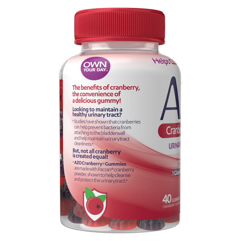 AZO Cranberry Gummies for Urinary Tract Health 40ct