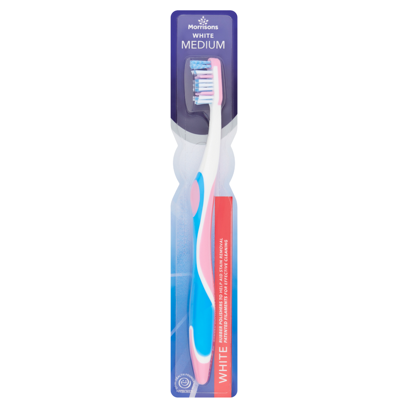 Morrisons Whitening Medium Toothbrush, 1pcs