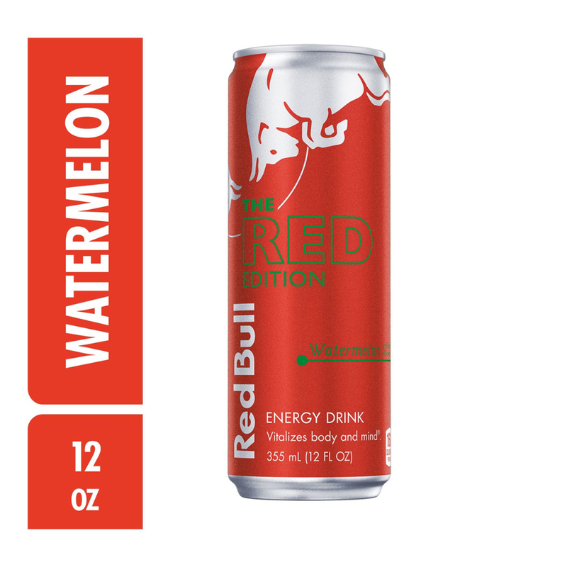 Red Bull Energy Drink The Red Edition Watermelon 12oz Can