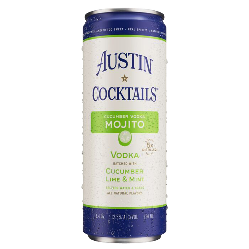 Austin Cocktails Cucumber Vodka Sparkling Mojito 4pk 250ml Can 12.5% ABV