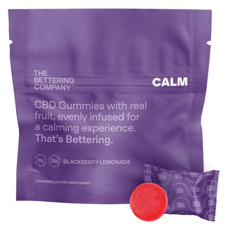 The Bettering Company Blackberry Lemonade Calming CBD Gummies - 5 Pack