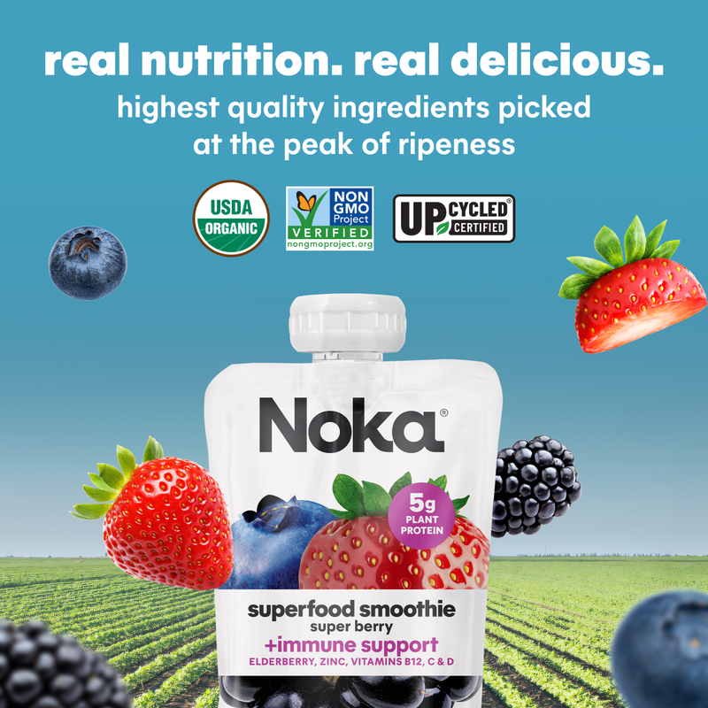 Noka Super Berry Superfood Smoothie 6pk 4.22oz