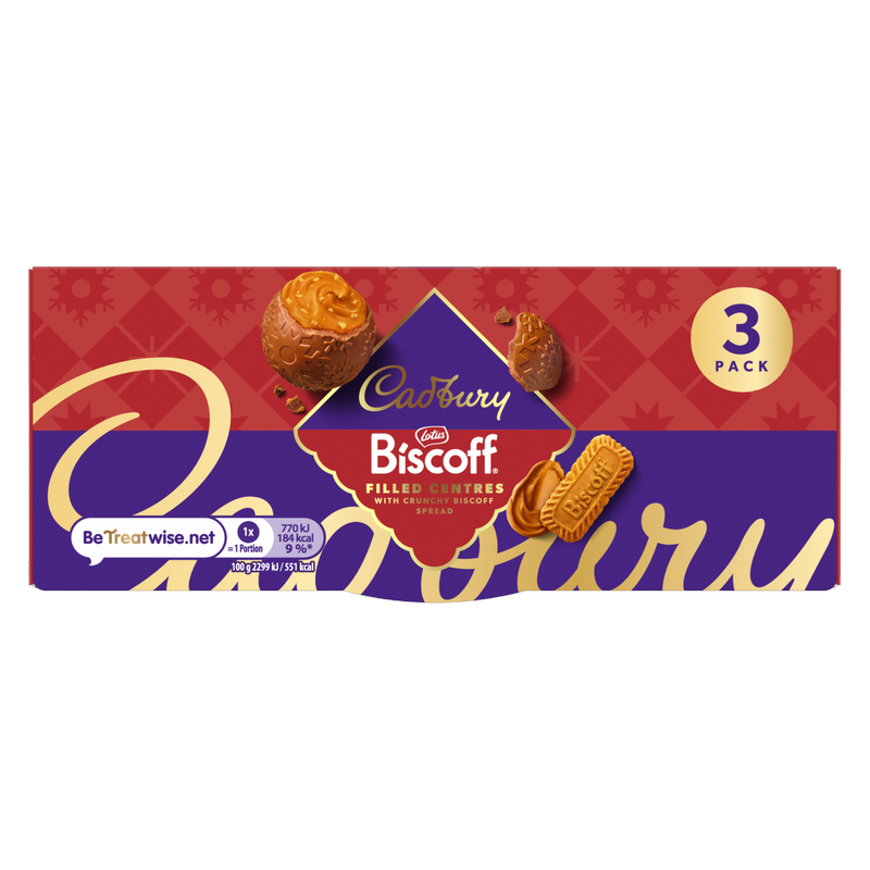 Cadbury Biscoff Filled Centre 3pk, 100.5g