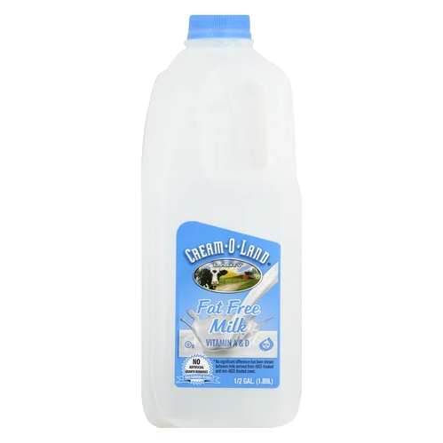 Cream-O-Land Fat Free Milk Vitamin A & D 1/2 Gallon