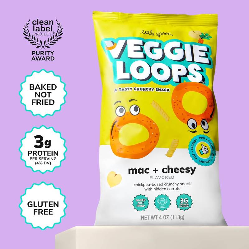 Little Spoon Mac + Cheesy Veggie Loops 4oz 