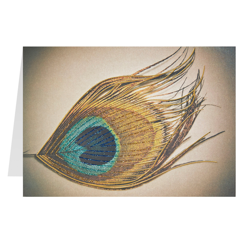 NIQUEA.D "Peacock Feather" Greeting Card 5x7"