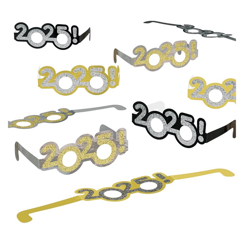 NYE Glitter Glasses Multipack