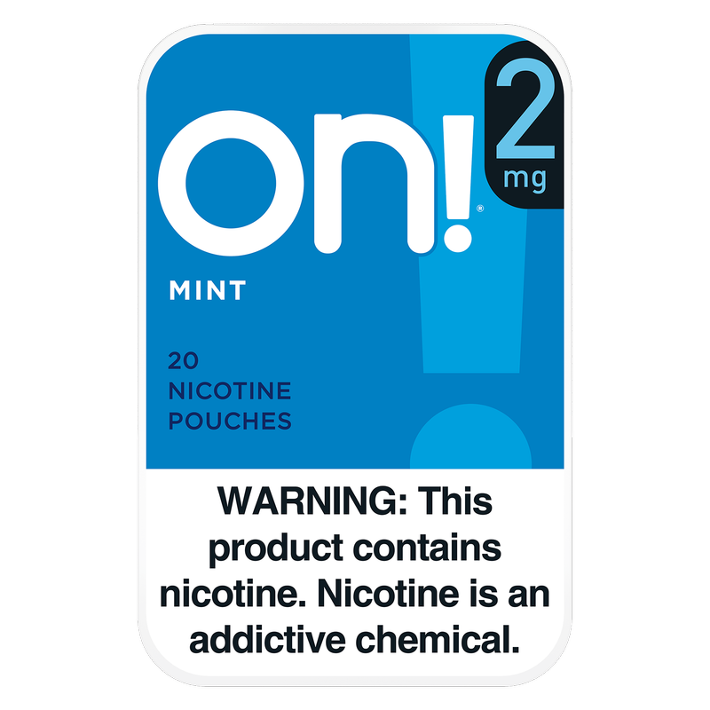 On! Nicotine Pouches Mint Nicotine Pouch, 2mg
