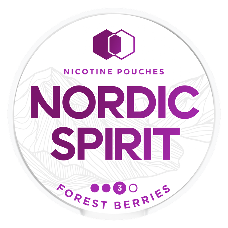Nordic Spirit Nicotine Pouches Forest Berries Strong (9mg), 20pcs