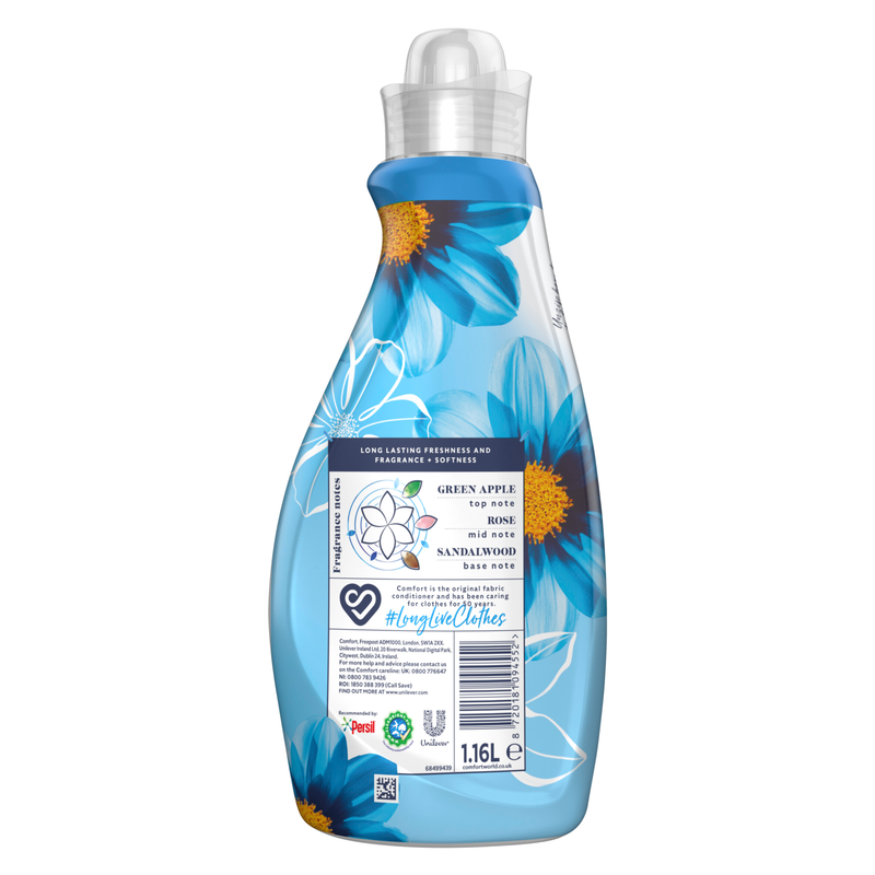 Comfort Fabric Conditioner Blue Skies 33 Washes, 990ml