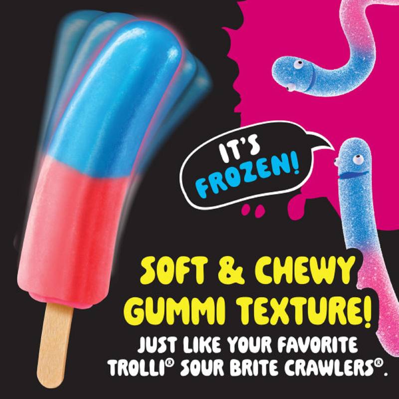 Trolli Grape Strawberry Frozen Gummi Pops, 10ct