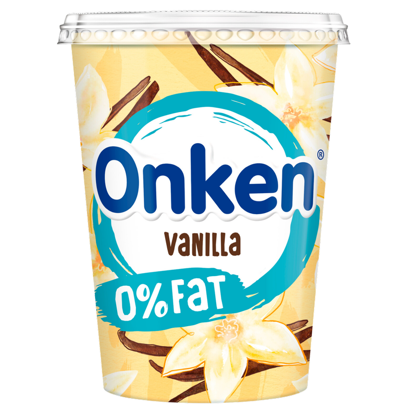 Onken Fat Free Vanilla Yoghurt, 450g