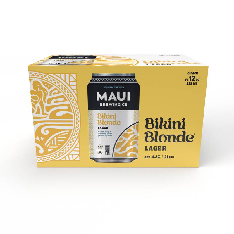 Maui Brewing Bikini Blonde Lager 6pk 12oz Can 4.8% ABV