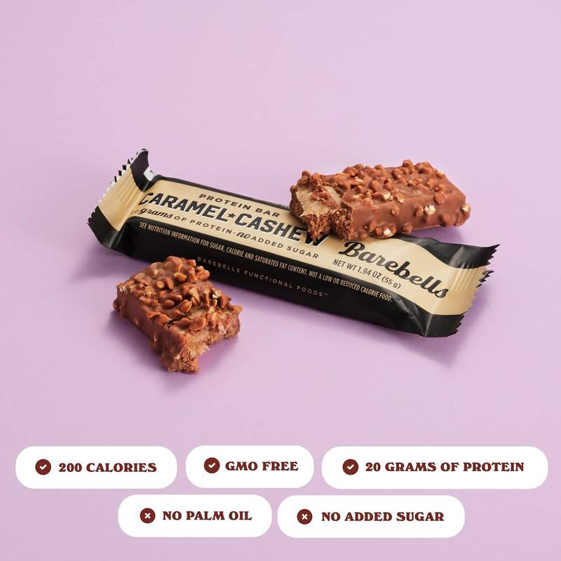 Barebells Caramel Cashew Protein Bar Case 12ct