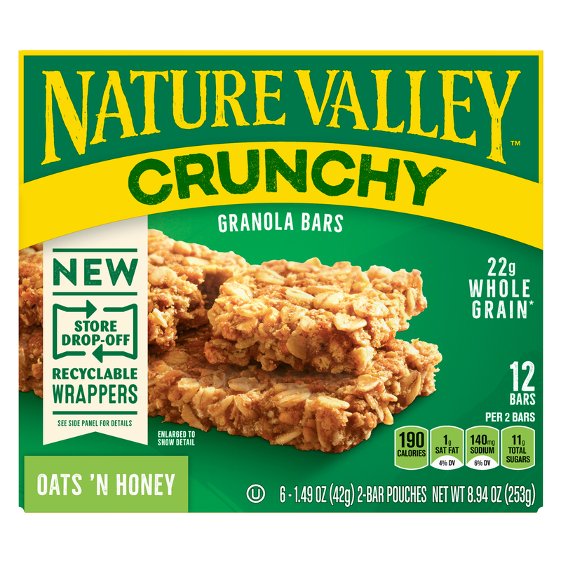 Nature Valley Oats & Honey Crunchy Granola Bar 6ct