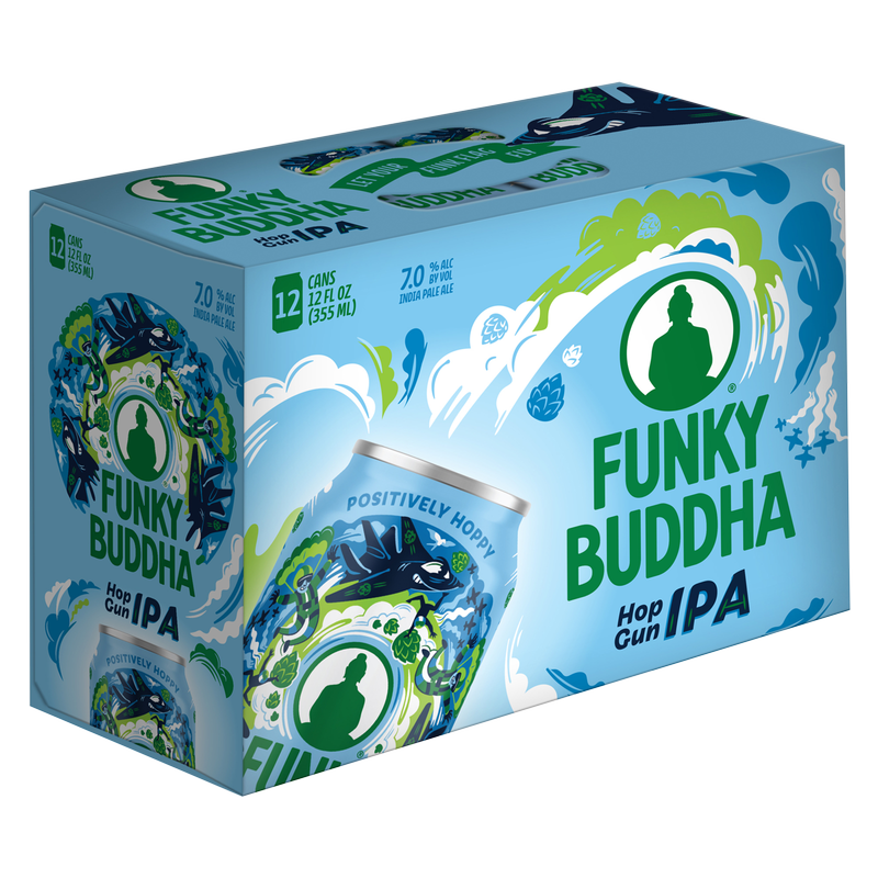 Funky Buddha Hop Gun IPA 12pk 12oz Can 7.0% ABV
