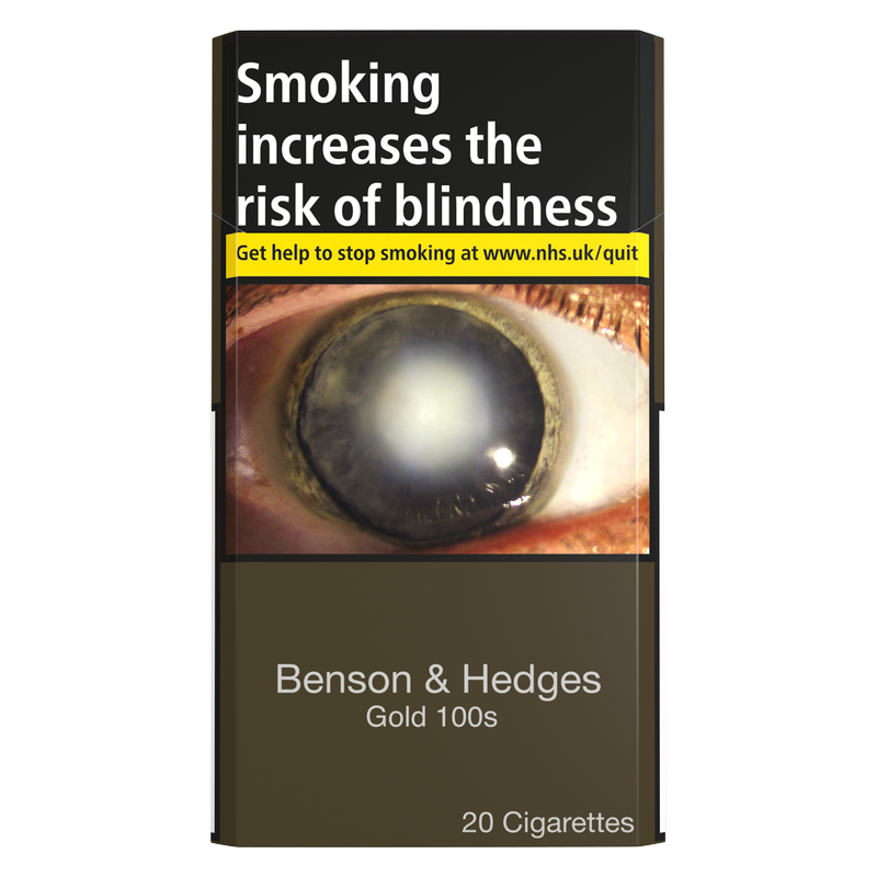 Benson & Hedges Gold 100s Cigarettes, 20pcs