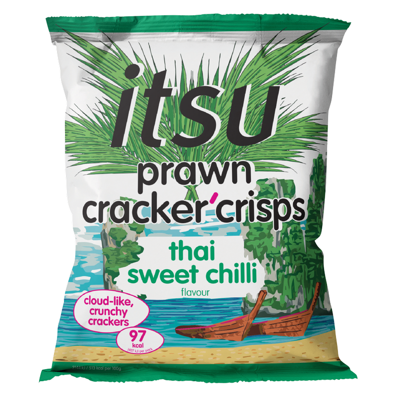 itsu Thai Sweet Chilli Prawn Cracker Crisps, 19g