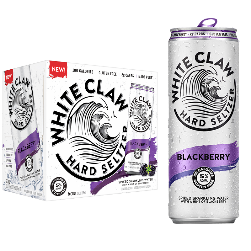 White Claw Seltzer Blackberry 6pk 12oz Can 5.0% ABV