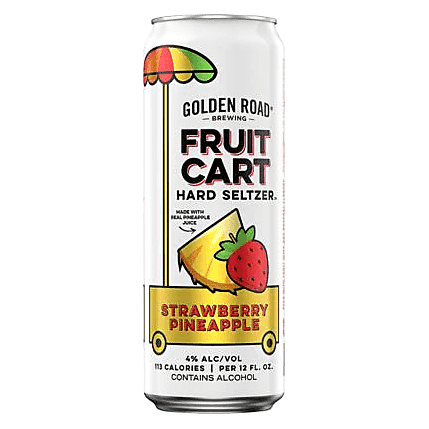 Golden Road Brewing Fruit Cart Seltzer Strawberry Pineapple Single 25oz Can