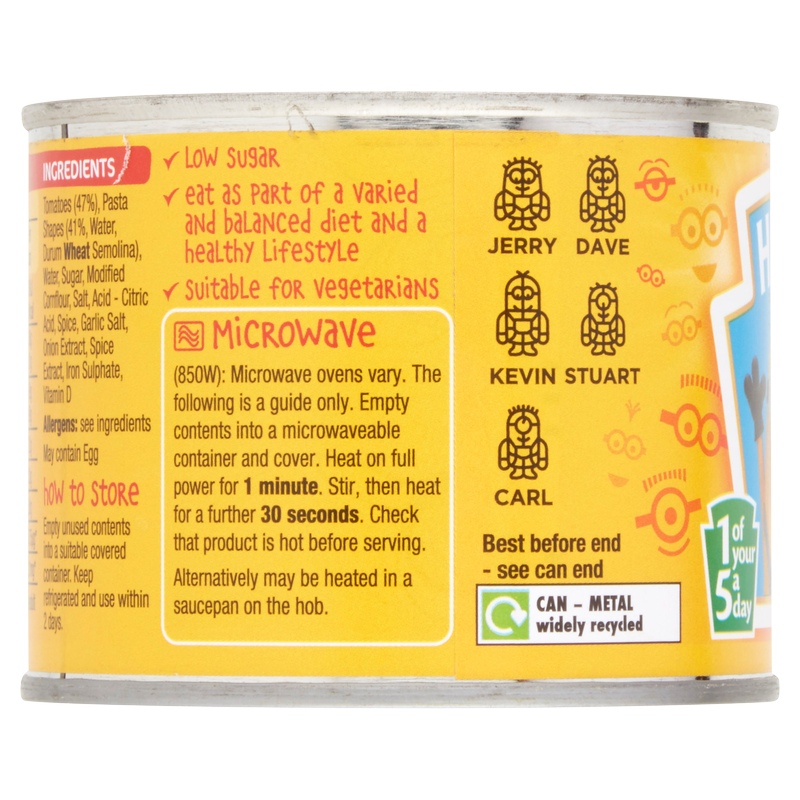 Heinz Despicable Me Minions Shapes in Tomato Sauce, 205g
