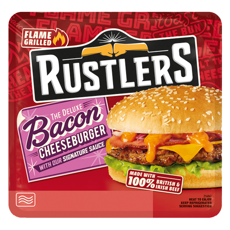 Rustlers The Deluxe Bacon Cheeseburger, 191g