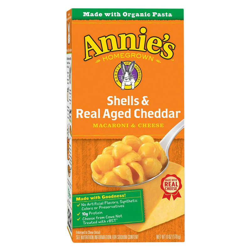 Annie's Shells & Real Aged Cheddar