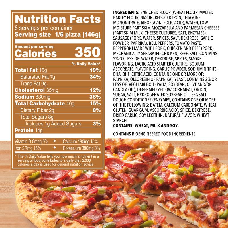 Pizza Freschetta Supreme de masa naturalmente leudada, 30.88 oz