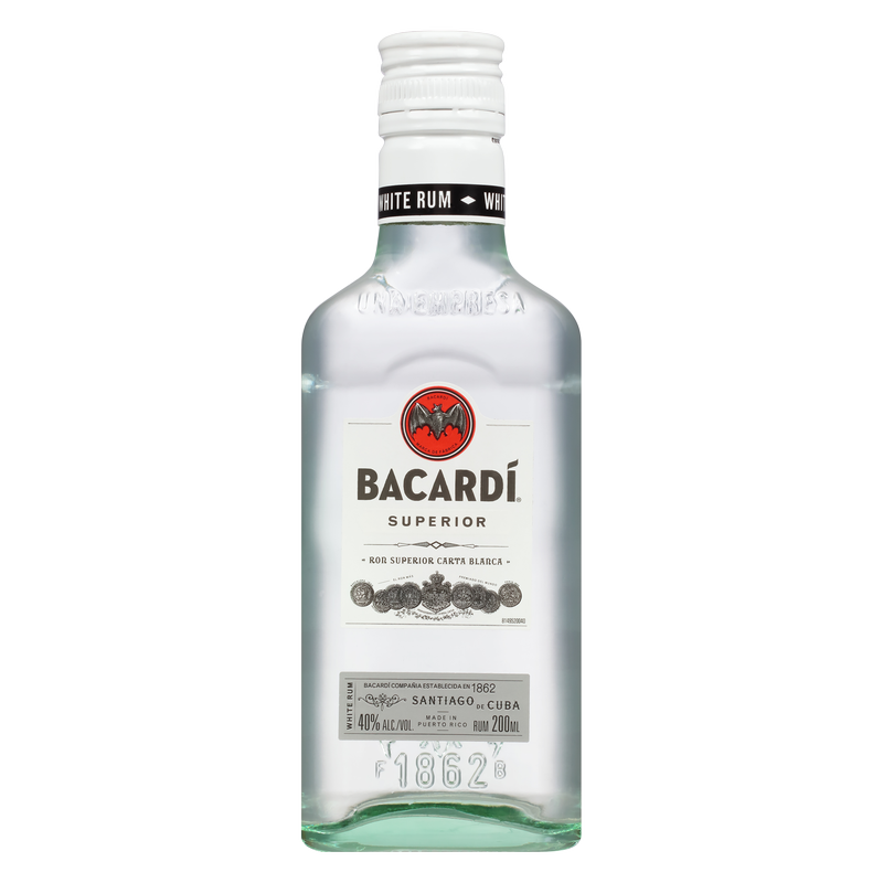Bacardi Superior White Rum 200ml (80 proof)