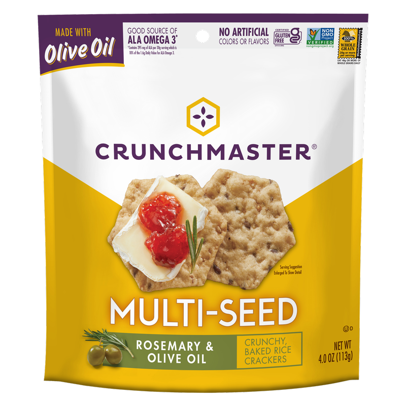 Crunchmaster® Rosemary & Olive Oil Multi-Seed Crackers 4oz