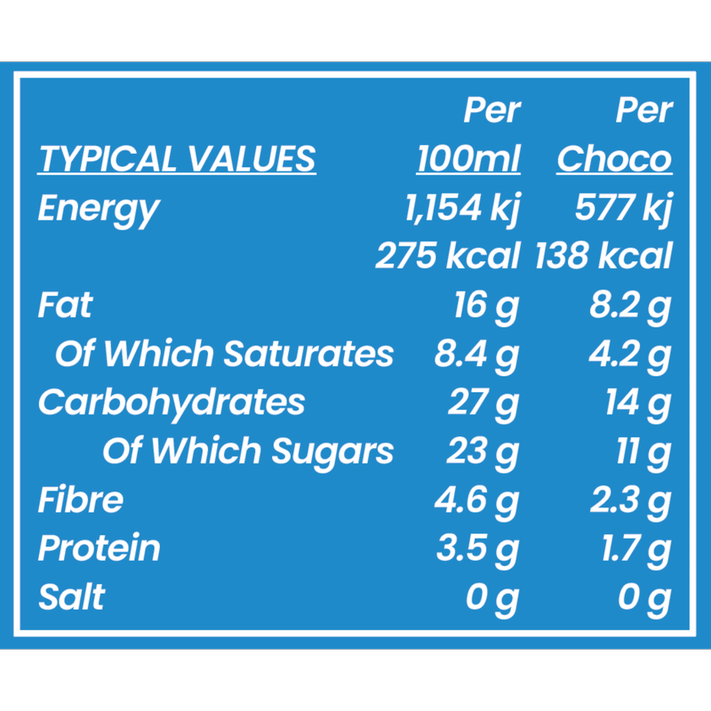 Gelato Bros Chocolate Orange Chocos, 4 x 50ml