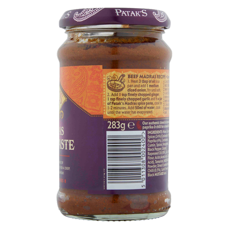 Patak's Madras Spice Paste, 283g