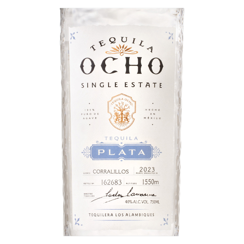 Tequila Ocho Plata 750ml (80 proof)