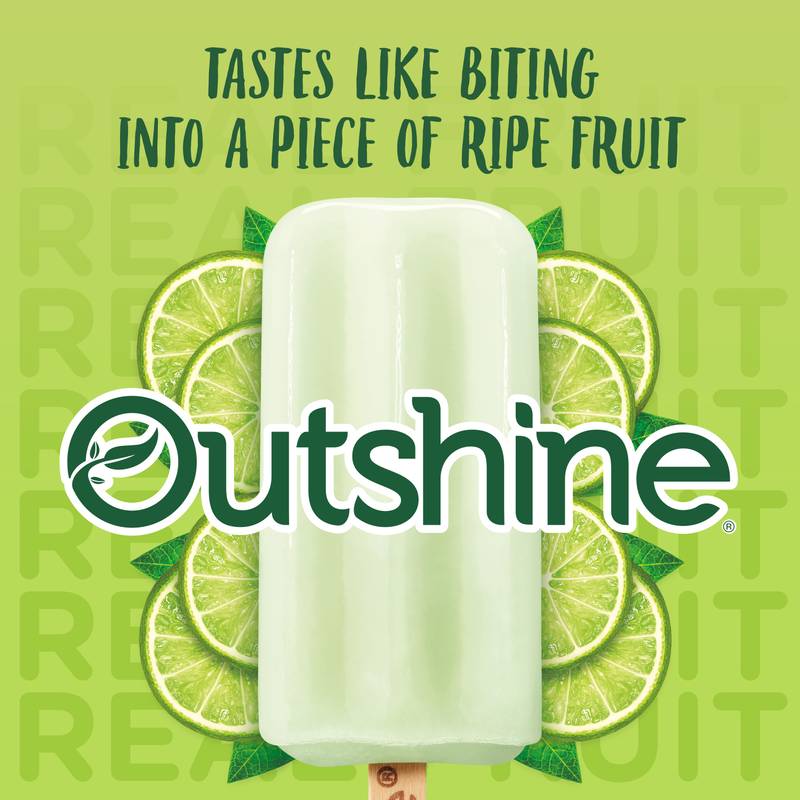 Outshine Frozen Fruit Lime Bars, 6ct