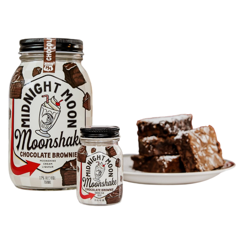Midnight Moon Chocolate Brownie Moonshake, 50ml, 34 Proof (17% ABV)