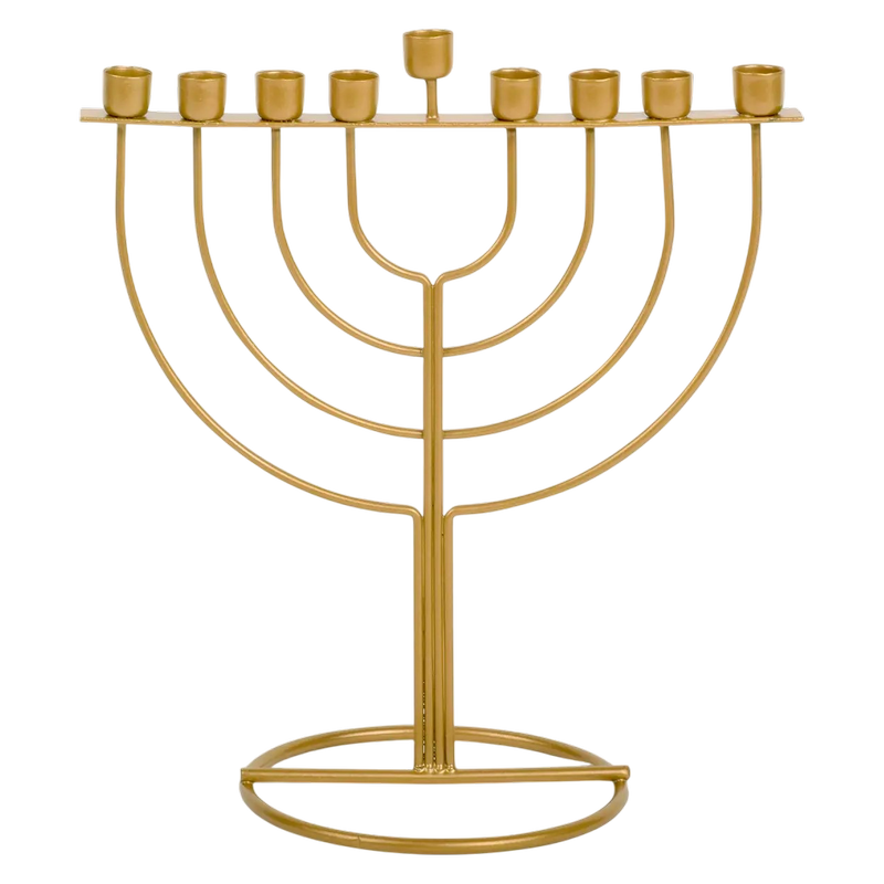 Mini Gold Wireframe Menorah