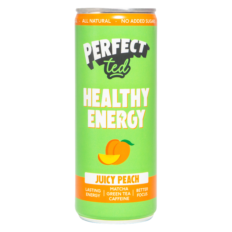 Perfect Ted Matcha Juicy Peach Energy Drink, 250ml