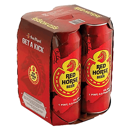 San Miguel Red Horse Beer 4pk 16oz Can