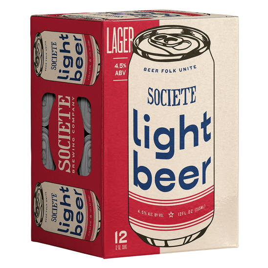 Societe Brewing Co. Light Beer 12pk 12oz Can 4.5% ABV