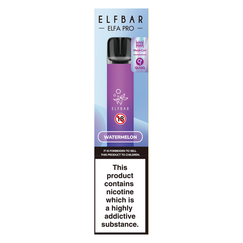 Elf Bar Elfa PRO Prefilled Pod Vape Kit Aurora Purple with Watermelon 20mg/ml, 2ml