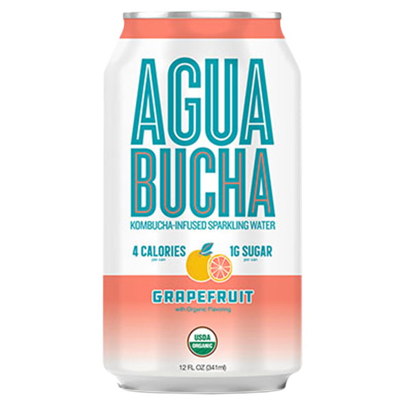 Mother Kombucha Agua Bucha Grapefruit 12oz Can