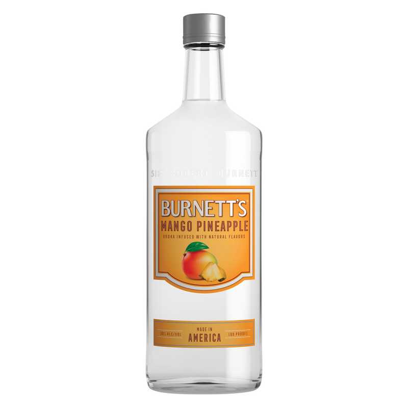 Burnetts Vodka Mango Pineapple 750ml (70 proof)