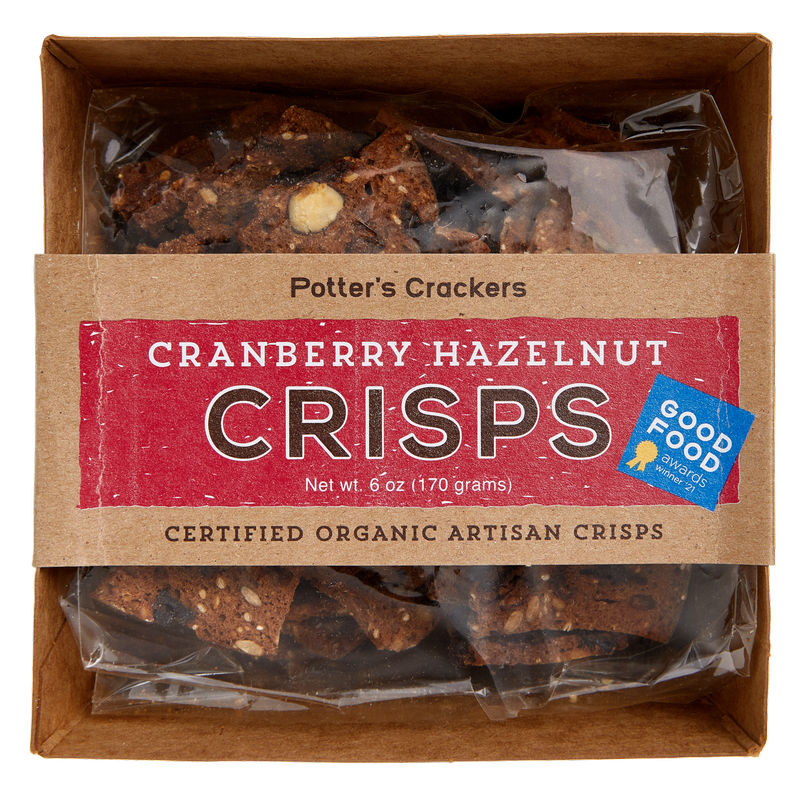 Potter's Crackers Cranberry Hazelnut Crisps 5.3oz