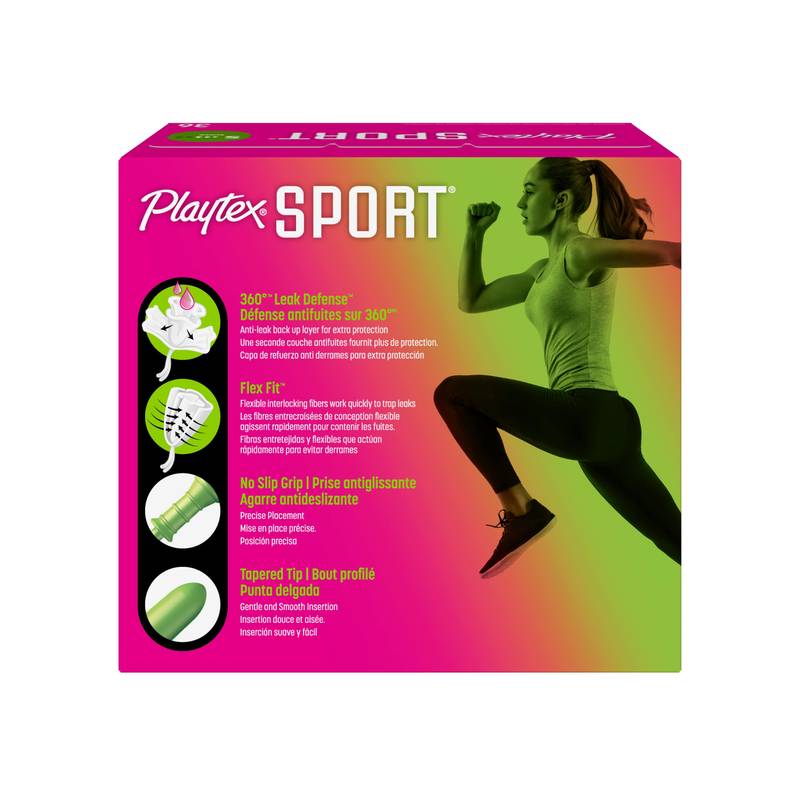 Playtex Sport Tampons, Super Unscented Pack of 36