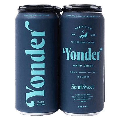 Yonder Cider Co. Semi Sweet 4pk 16oz Can